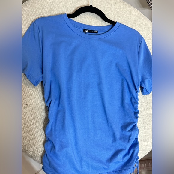 NWT Zara ruched tee - Picture 2 of 5